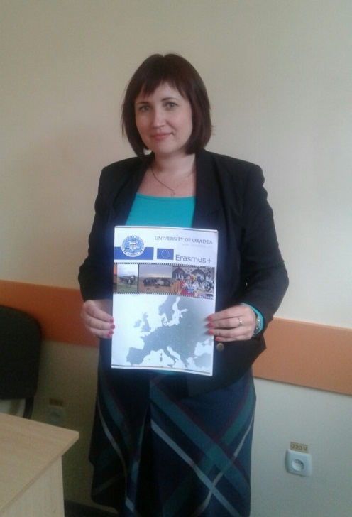 Implementation of the Erasmus + Mobility program  Lartseva Iryna
