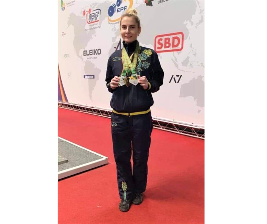Магістрантка Дарія Бражник стала призеркою Чемпіонату Європи з класичного пауерліфтингу