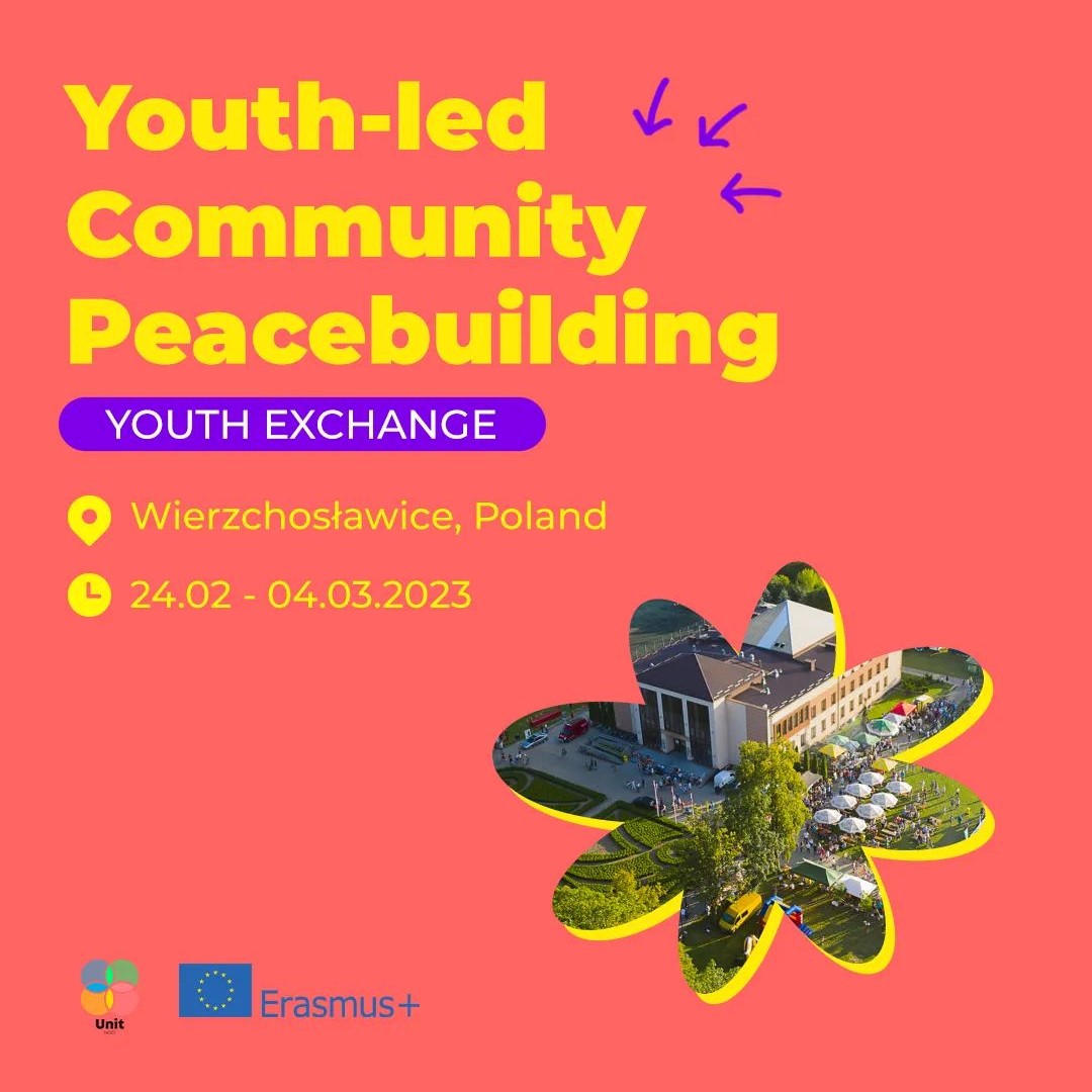 Триває реєстрація учасників на треніговий курс «Youth – Led Community Peacebuilding» в Республіці Польща