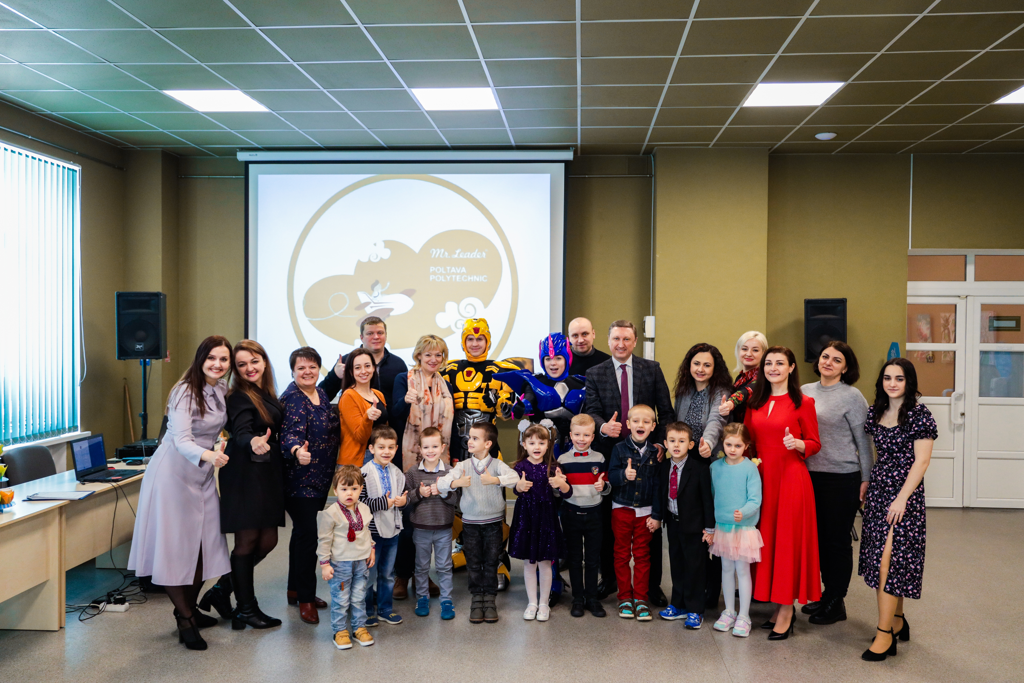 Spring holiday at the Polytechnic: pupils of the Center for Education and Care of Preschool Children "Mr.Leader" are given an animated fairy-tale performance