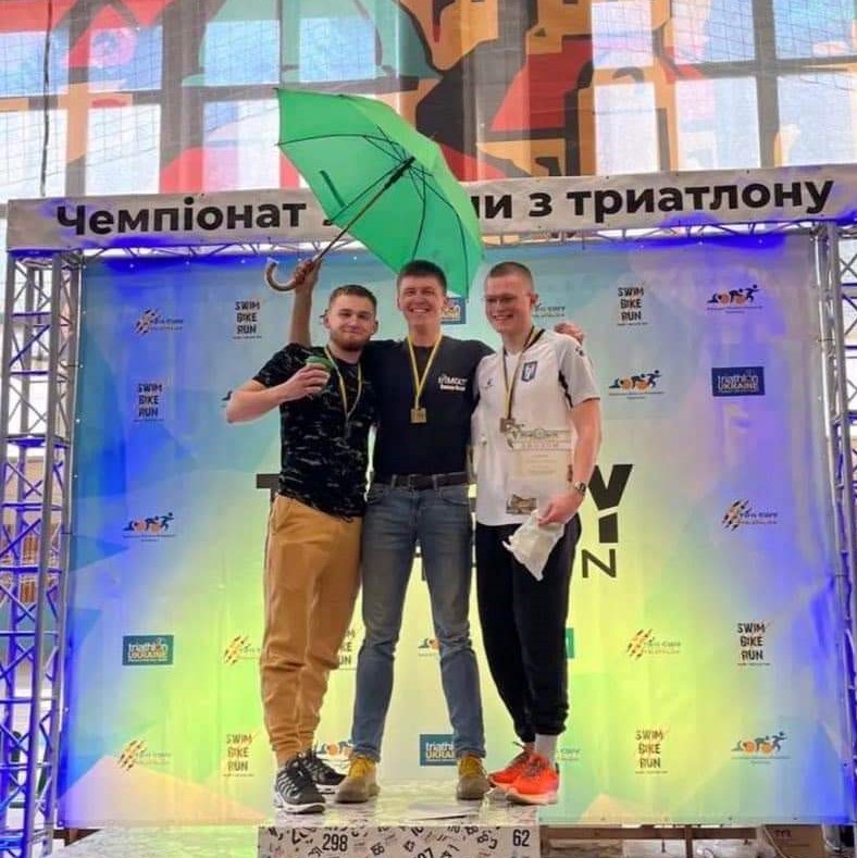 First-year student of the FPCS Yehor Mychko becomes a silver medalist of the Ukrainian Youth Triathlon Championship