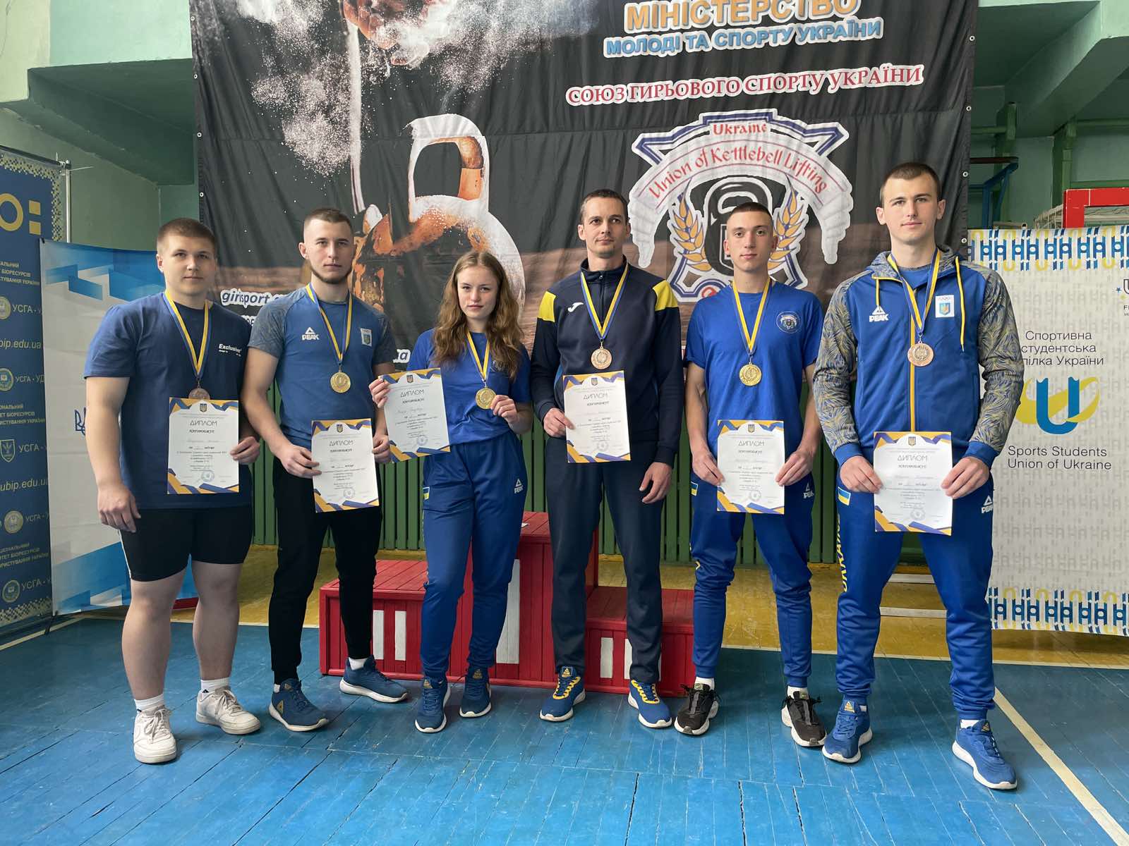 Polytechnic athletes become gold and bronze medallists of the Championship of Ukraine among HEI students in kettlebell sports