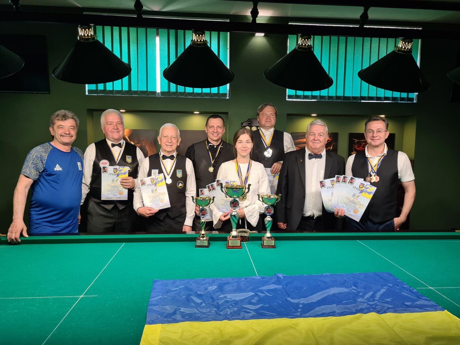 Poltava Polytechnic team becomes the gold medallist of the All-Ukrainian competition among academic workers of the HEI in the billiard sport “Dynamic Pyramid – Solo” – the Siniakevich Cup