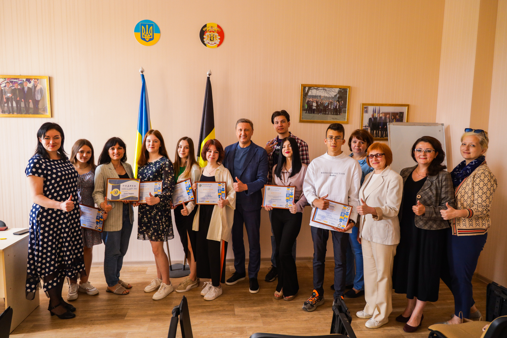 Winners of the First Poltava Business Case Championship from TM Premier Socks are awarded at Poltava Polytechnic