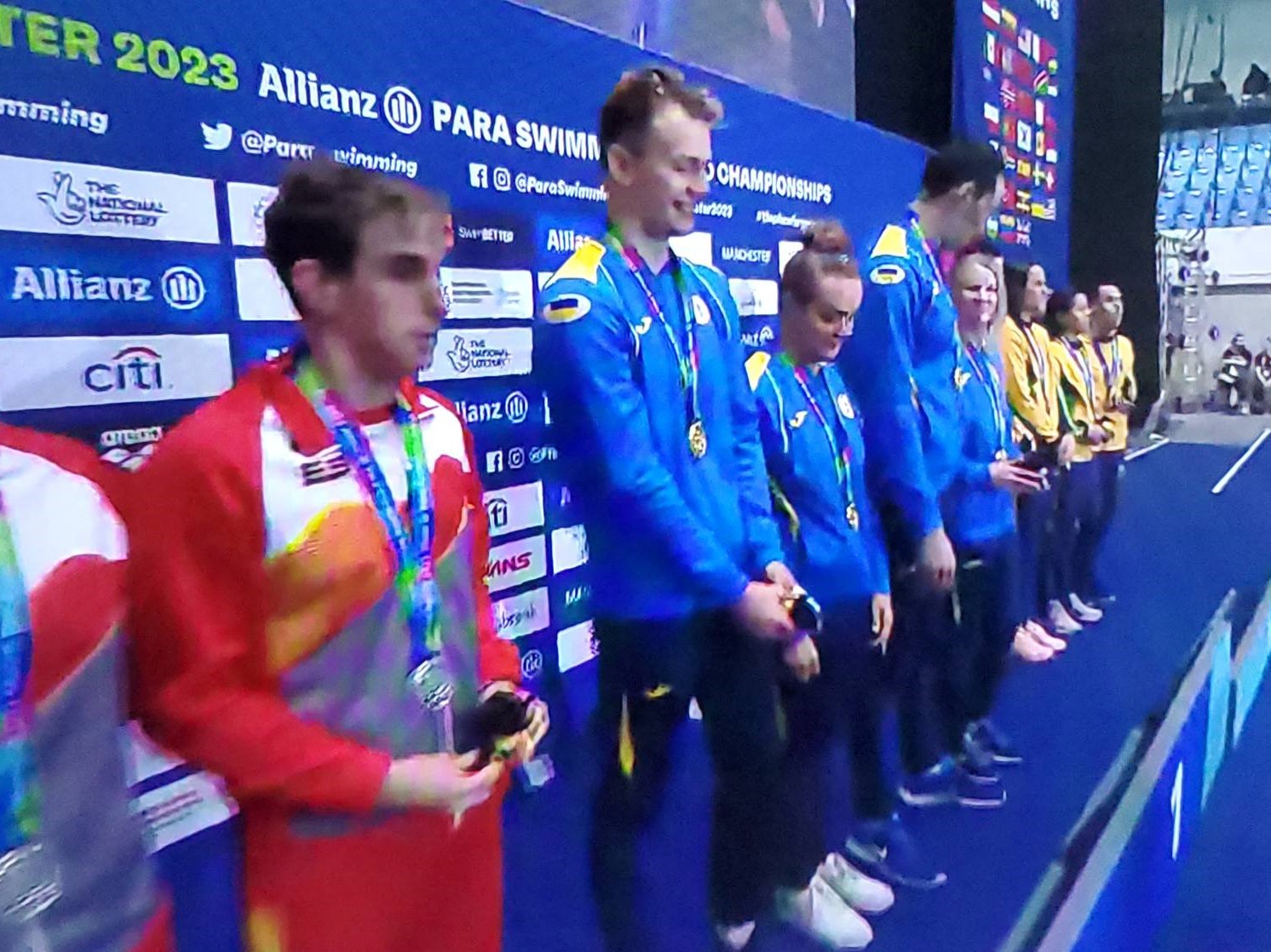 Athlete Oleksii Virchenko wins the gold award of the World Para Swimming Championship, becoming the best in the mixed relay