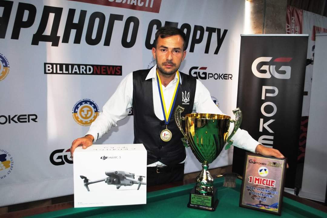 Dmytro Bilozerov, winner of the Cup of Ukraine in sports billiards, donates the prize to the needs of the Armed Forces of Ukraine