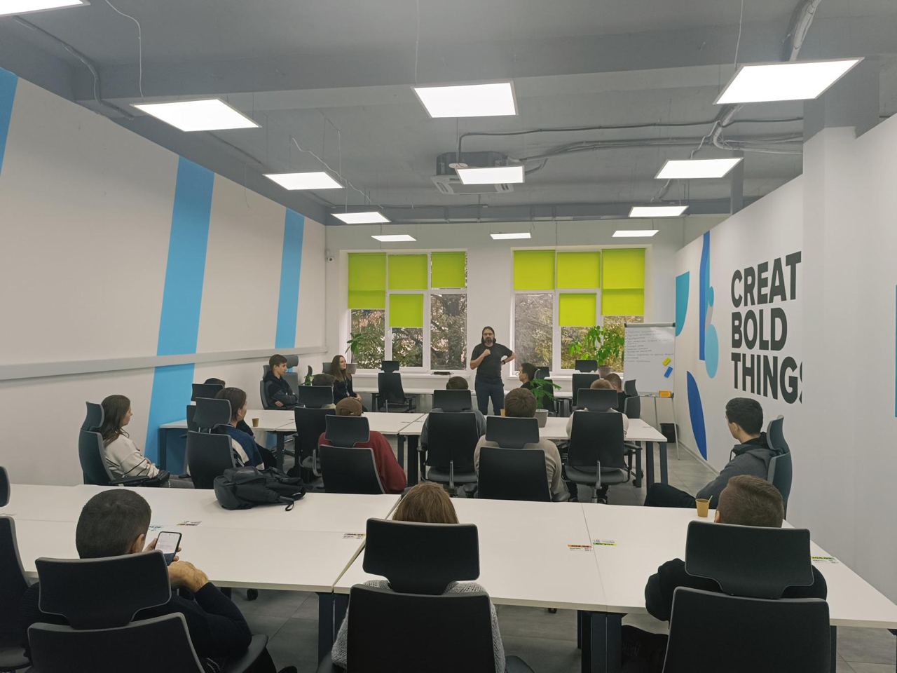 Students of the Poltava Polytechnic visit the Poltava office of SoftServe and learn about employment in an IT company