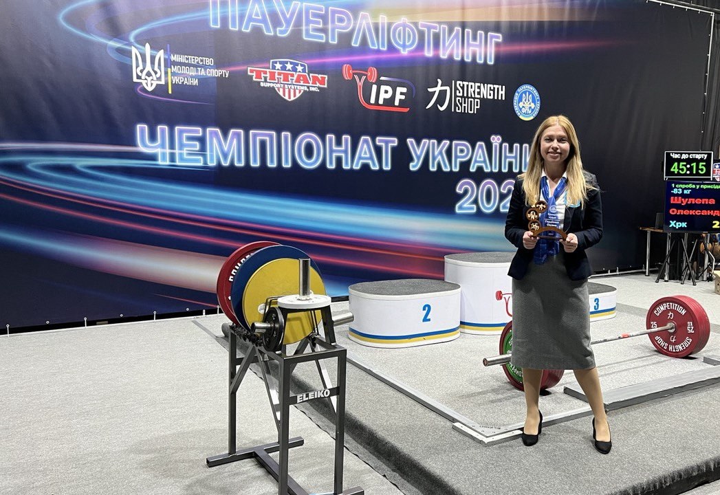 Викладачка політехніки увійшла до ТОП-10 кращих суддів за рейтингом Федерації пауерліфтингу України