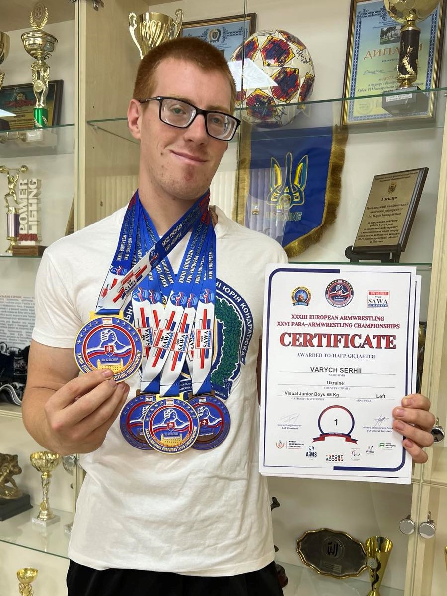Першокурсник ФФКС став чемпіоном Європи з параармреслінгу