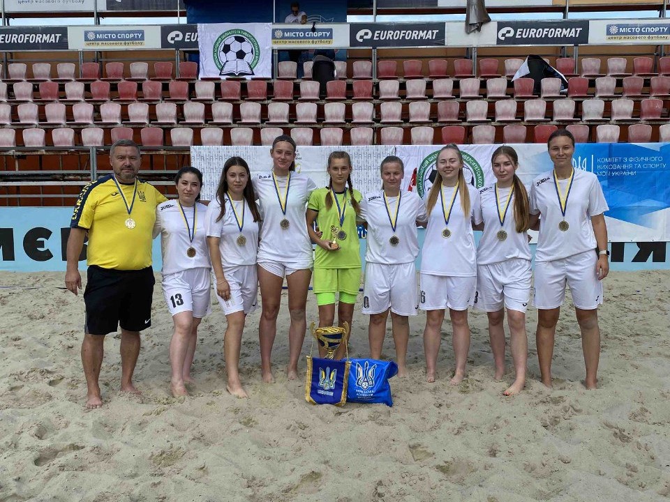 Poltava Polytechnic’s team wins the Beach Soccer Cup of Ukraine among women’s teams of hig...