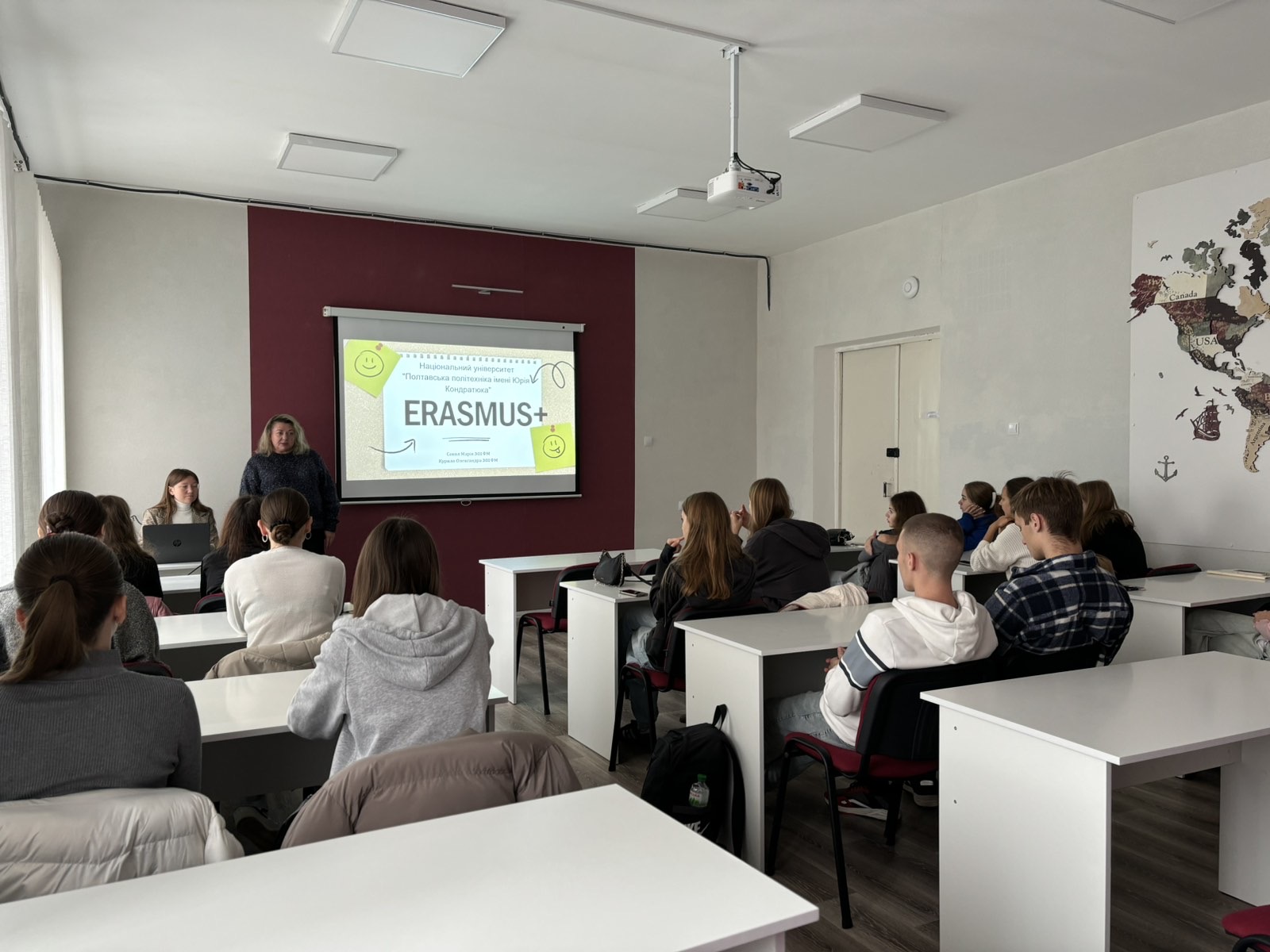 Euroclub members of Poltava Polytechnic hold a meeting dedicated to Erasmus+ opportunities