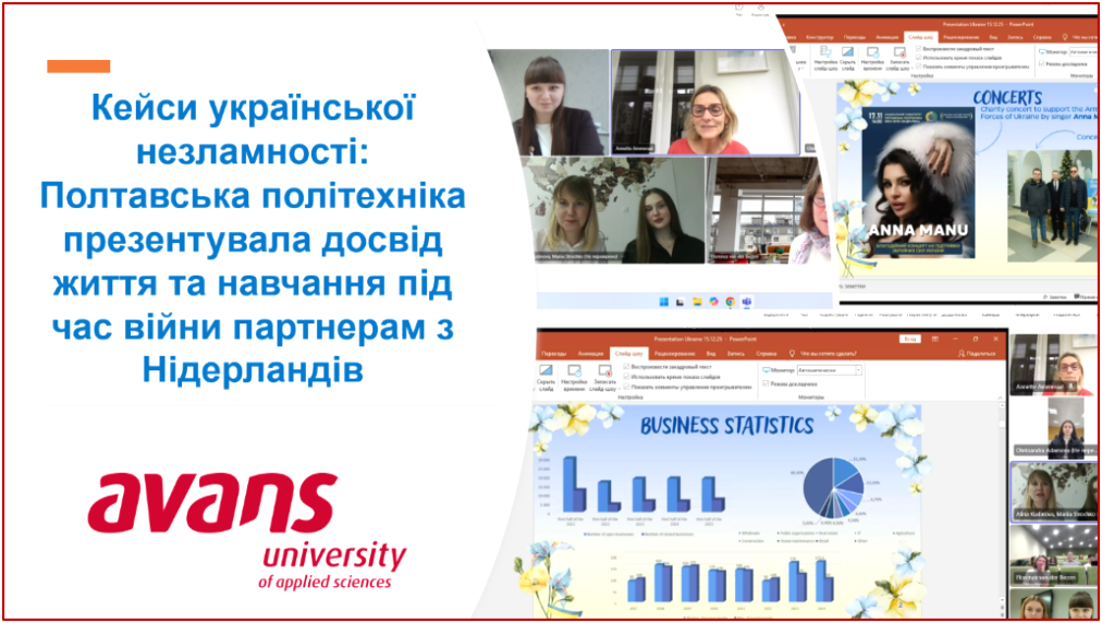 Кейси української незламності: Полтавська політехніка презентувала досвід життя та навчання під час війни партнерам з Нідерландів