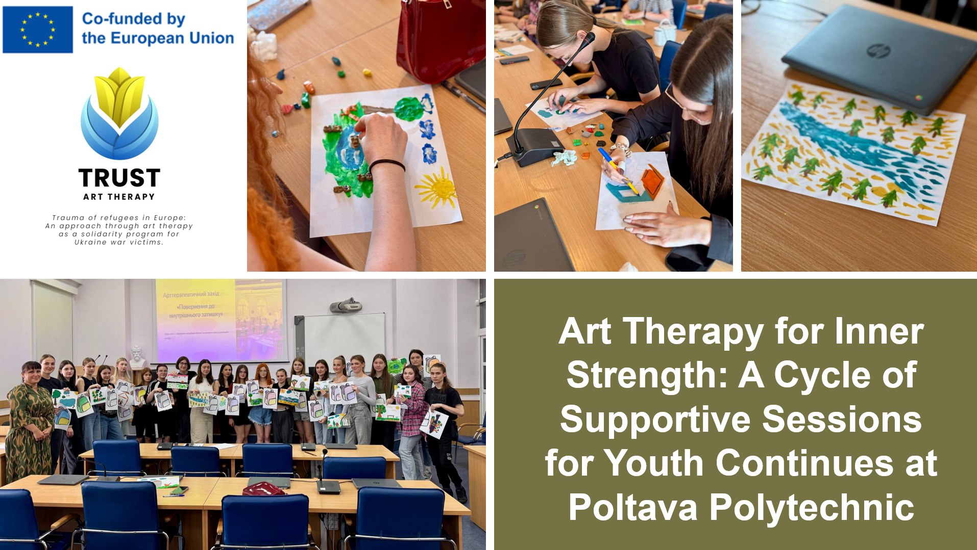 Art Therapy for Inner Strength: A Cycle of Supportive Sessions for Youth Continues at Poltava Polytechnic