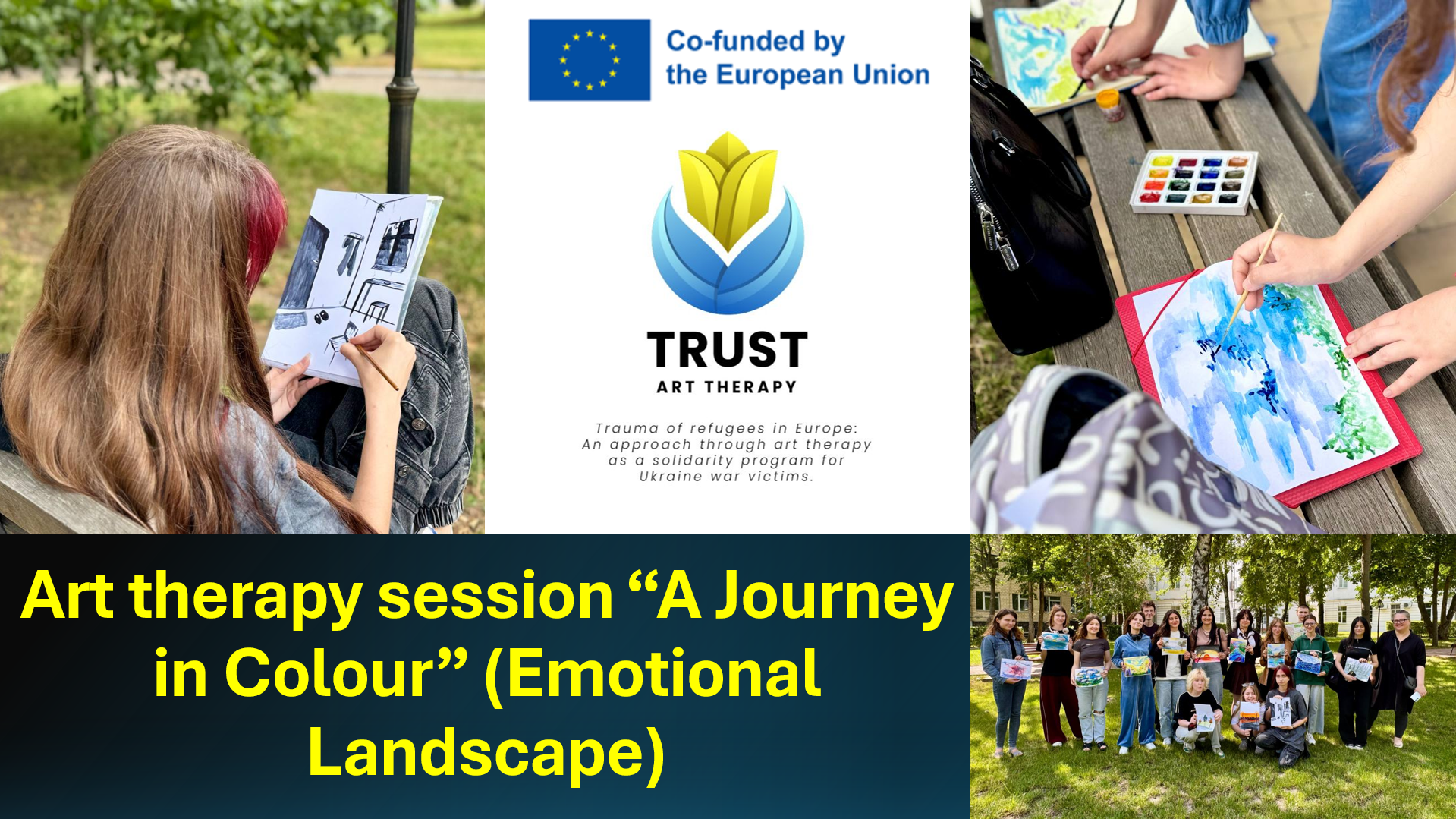Art therapy session “A Journey in Colour” (Emotional Landscape)