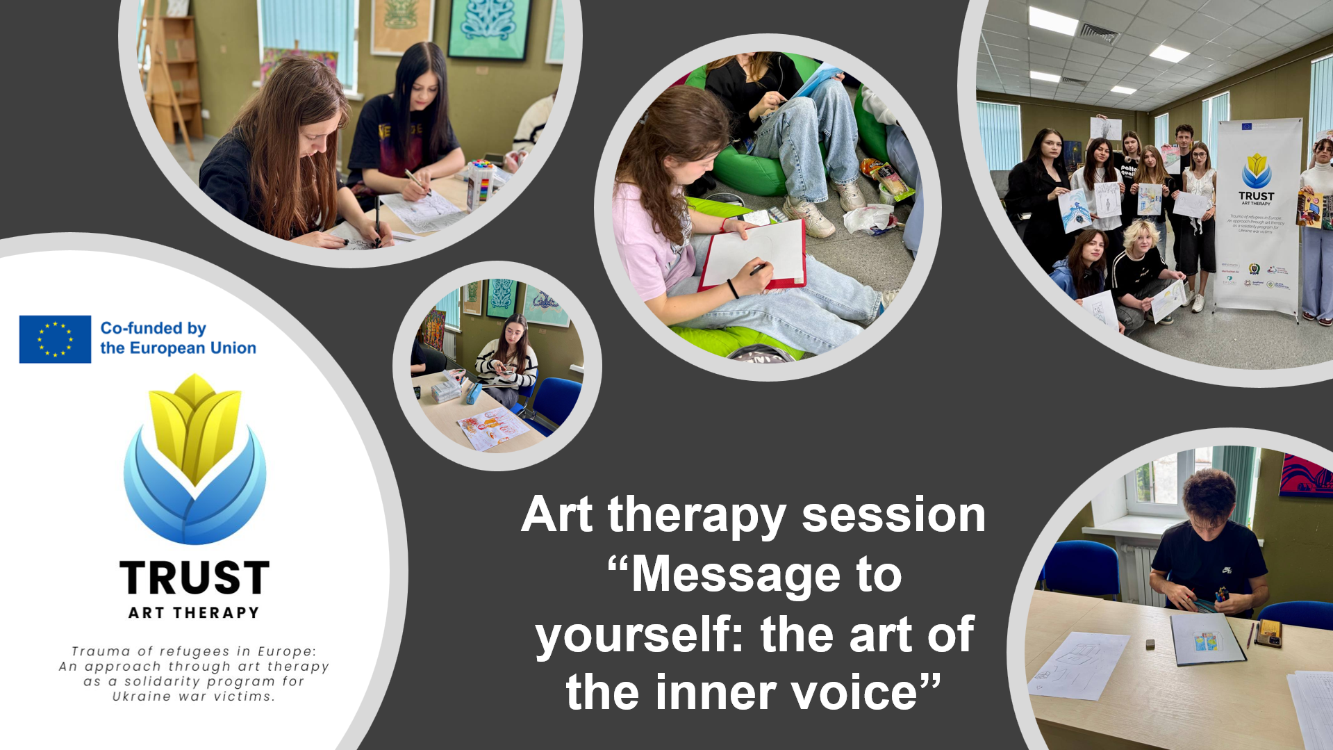 Art therapy session “Message to yourself: the art of the inner voice”