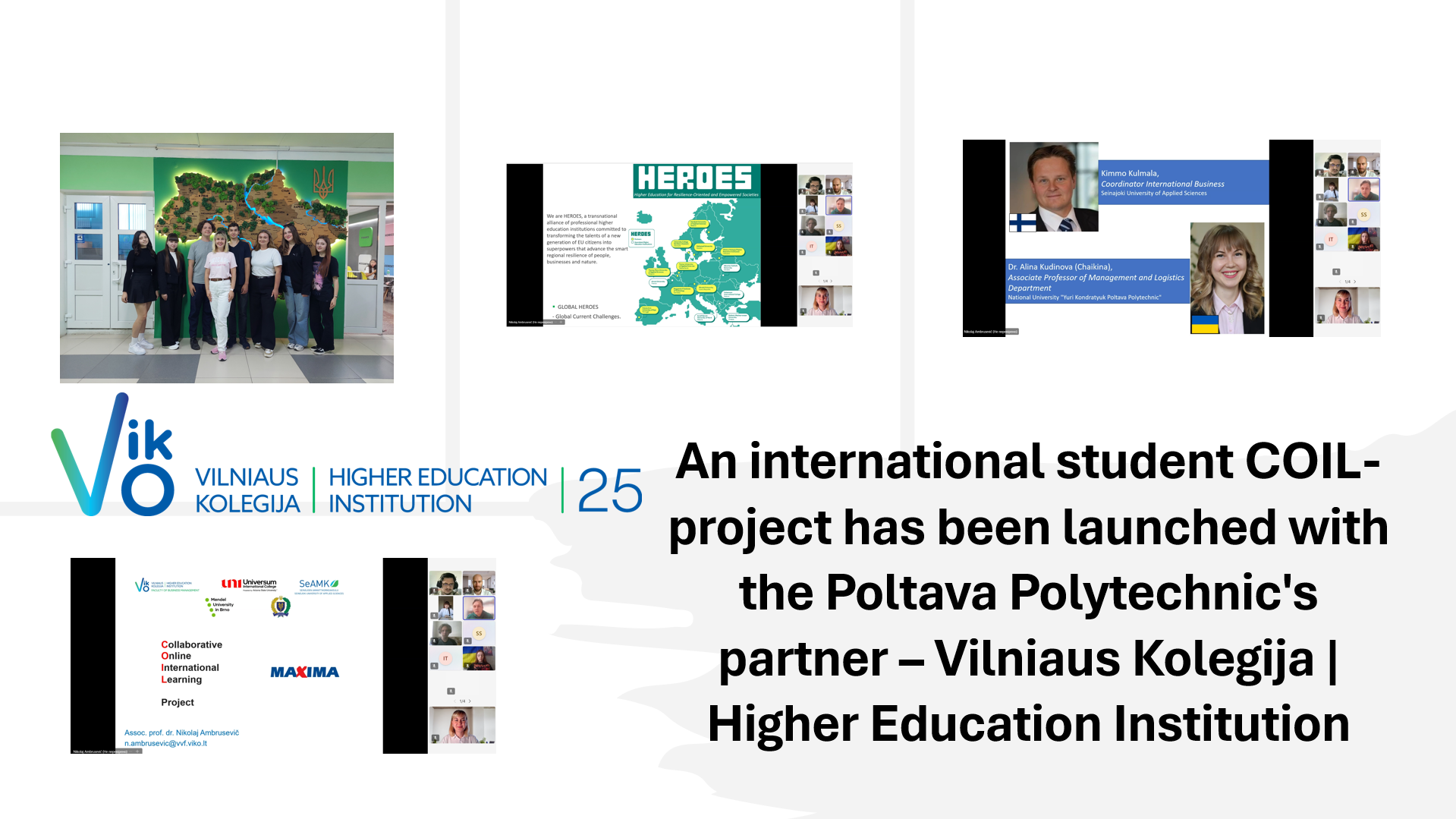 An international student COIL-project has been launched with the Poltava Polytechnic's par...