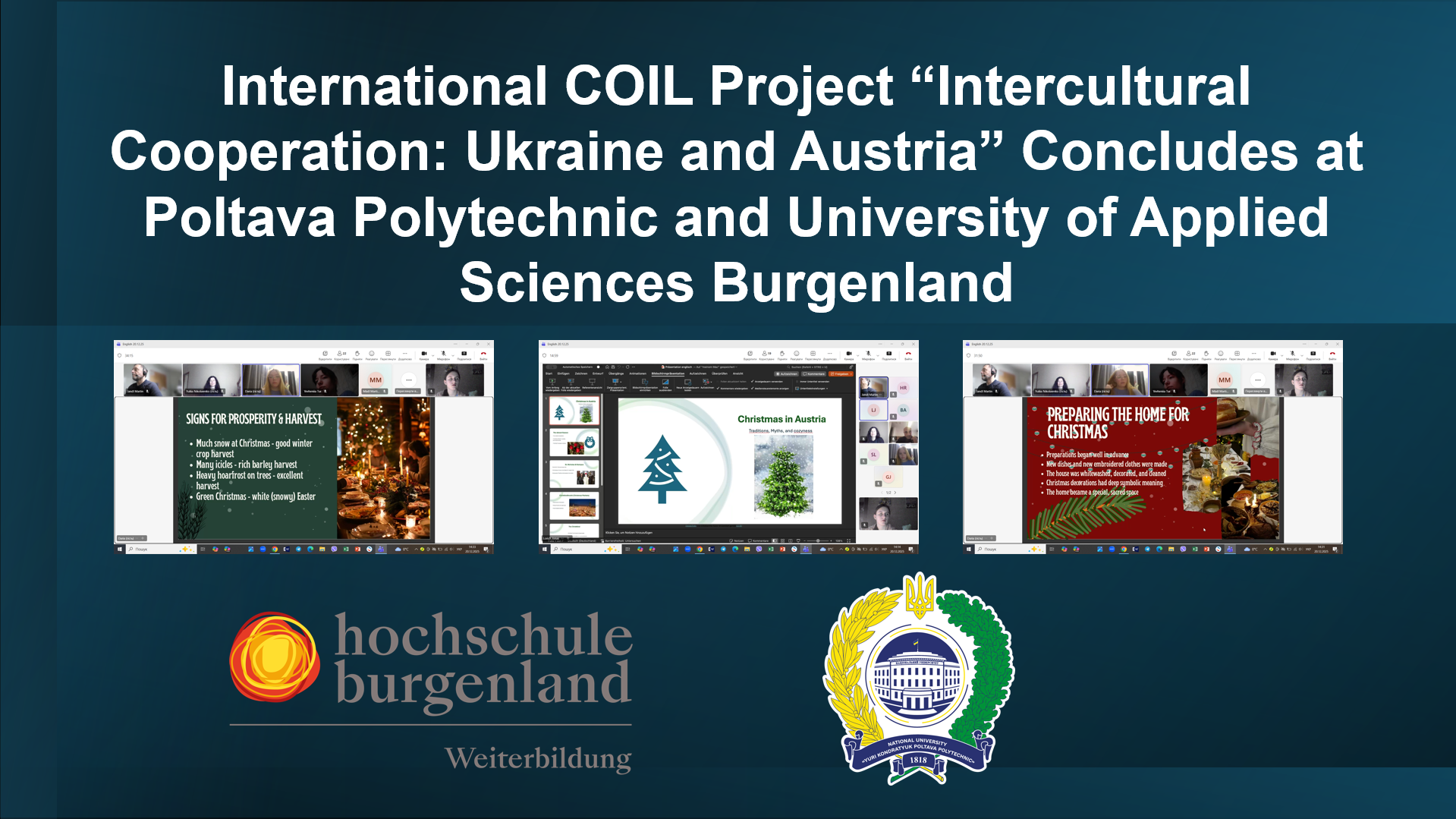 International COIL Project “Intercultural Cooperation: Ukraine and Austria” Concludes at P...